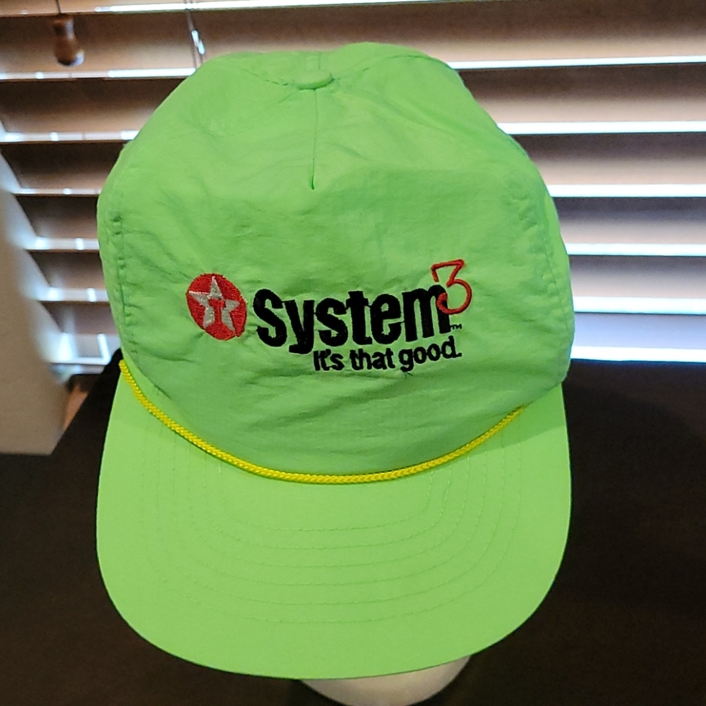 Vintage Texaco lime green snapback